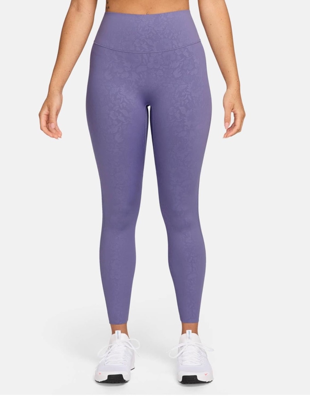Nike Lavender Flower Print High-Rise Leggings